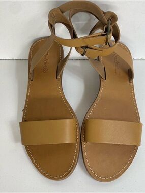 NWOT Madewell The Boardwalk Ankle-Strap Flat Sandals